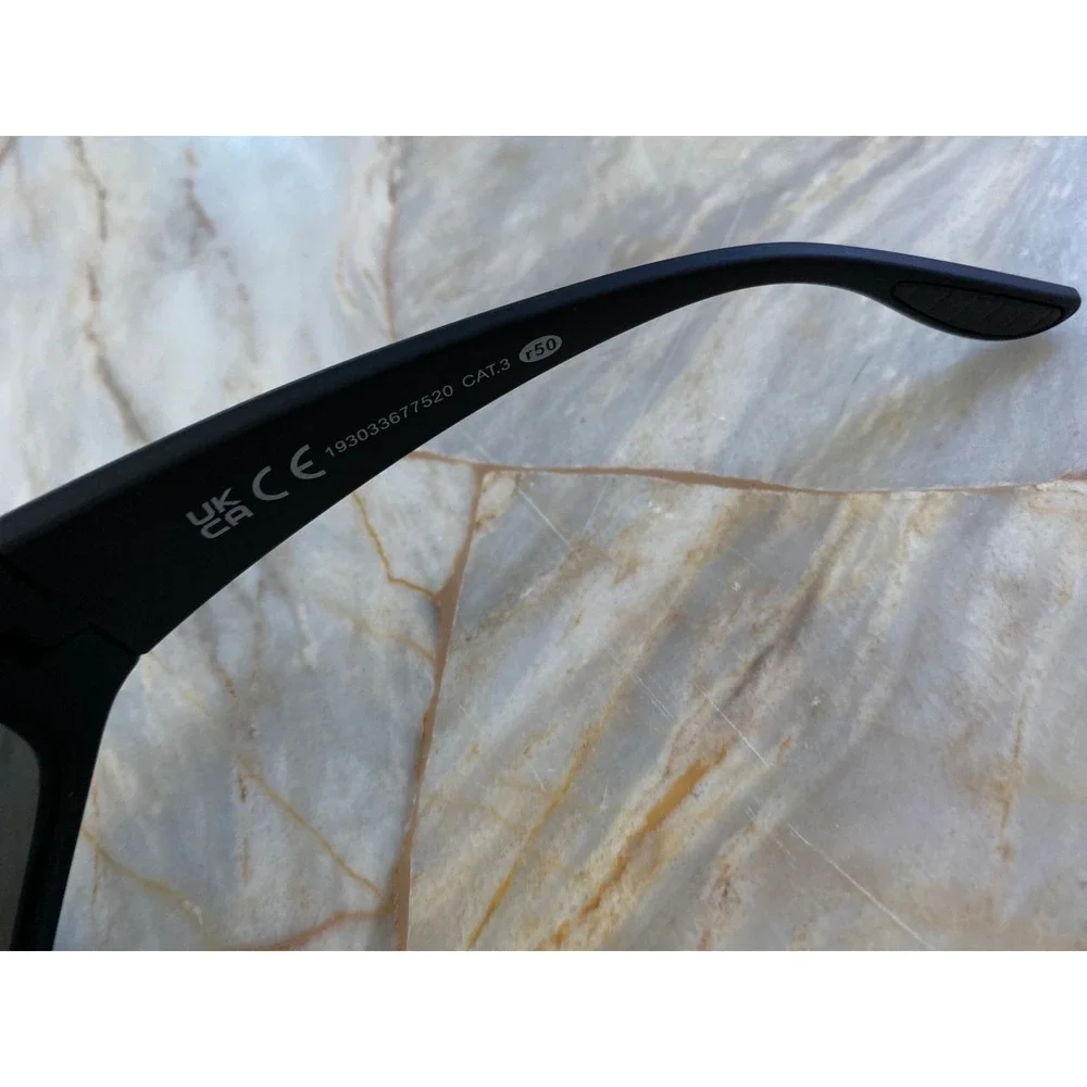 Foster Grant NS0324 Polarized Wrap Sunglasses Matte Black AT 24 572 BLK POL
